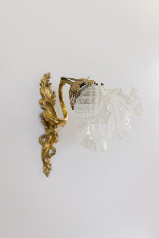 vintage French art nouveau wall sconce