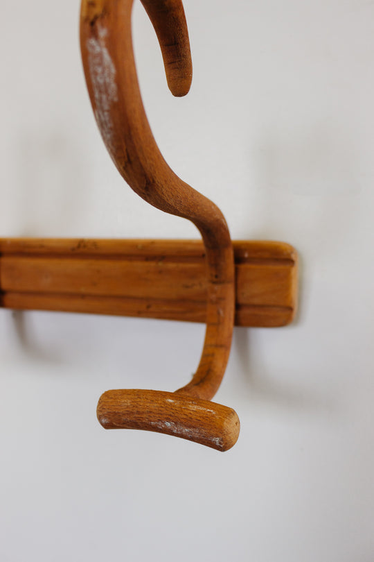 antique J&J Kohn bentwood coat rack