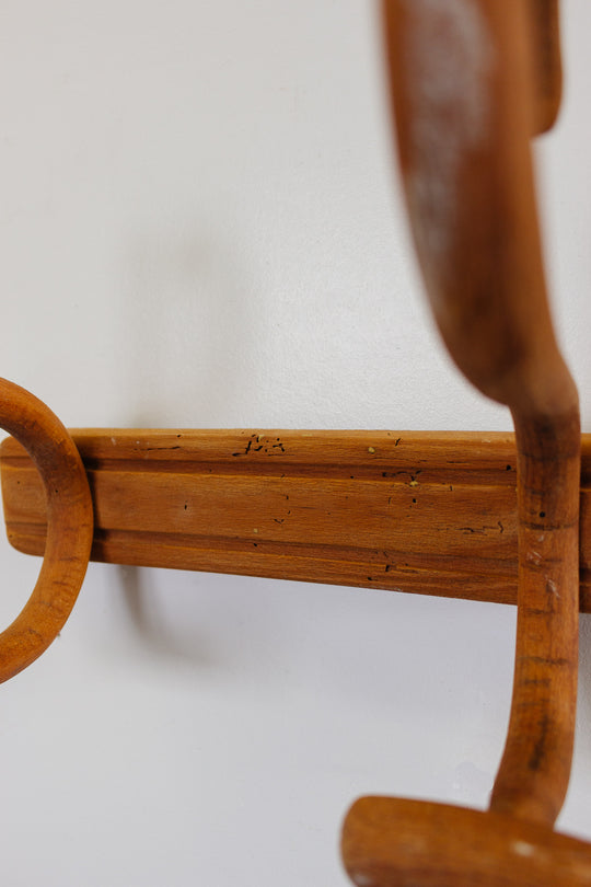 antique J&J Kohn bentwood coat rack