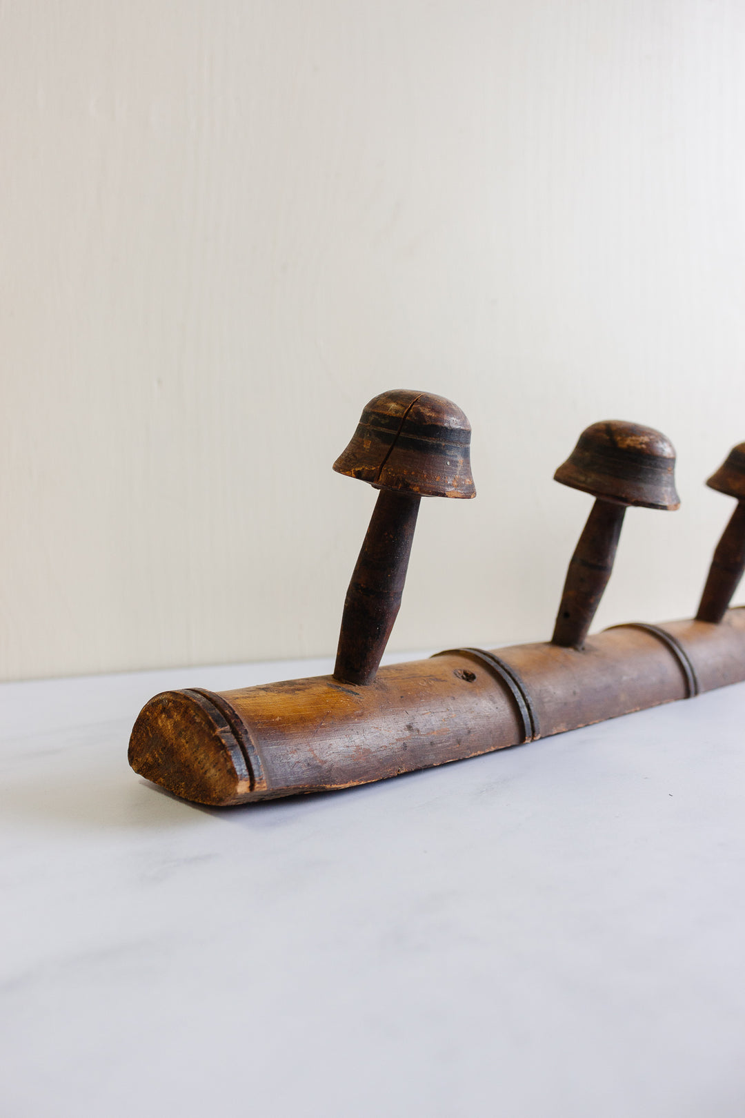 antique French faux bamboo portemanteau