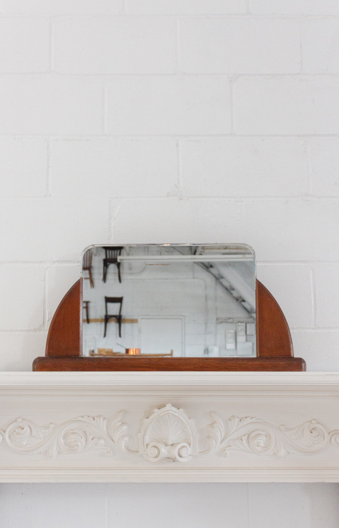 vintage french dresser top mirror