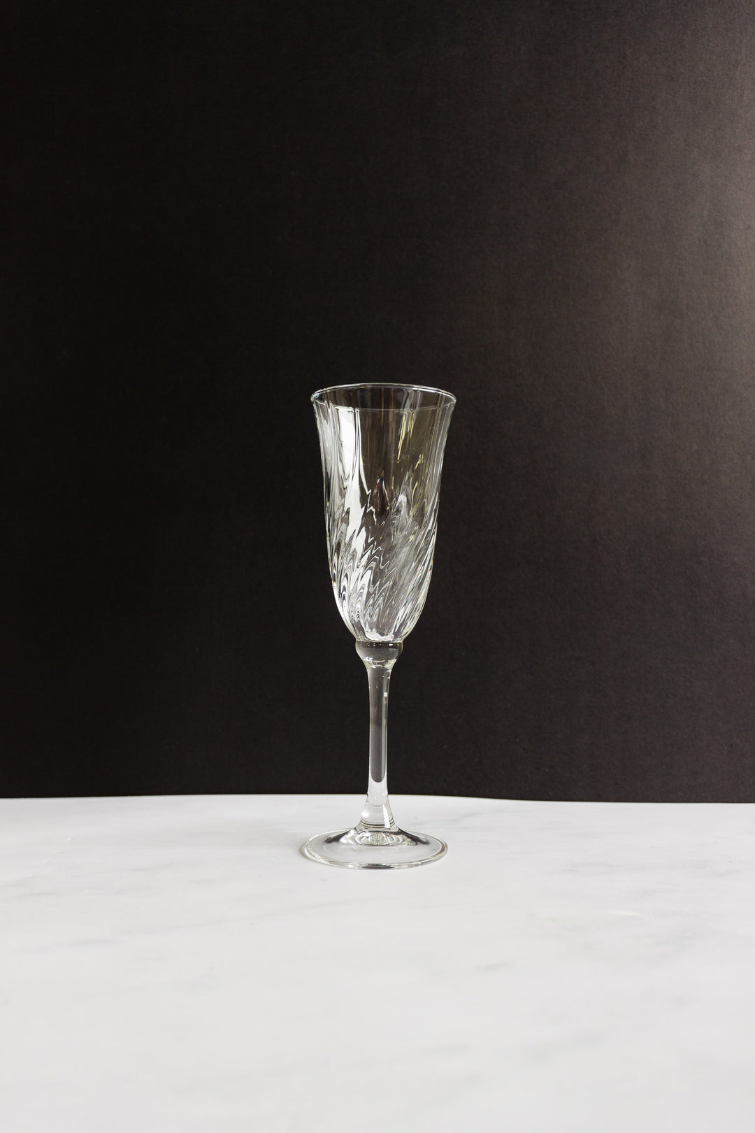 vintage French champagne flutes, set of four