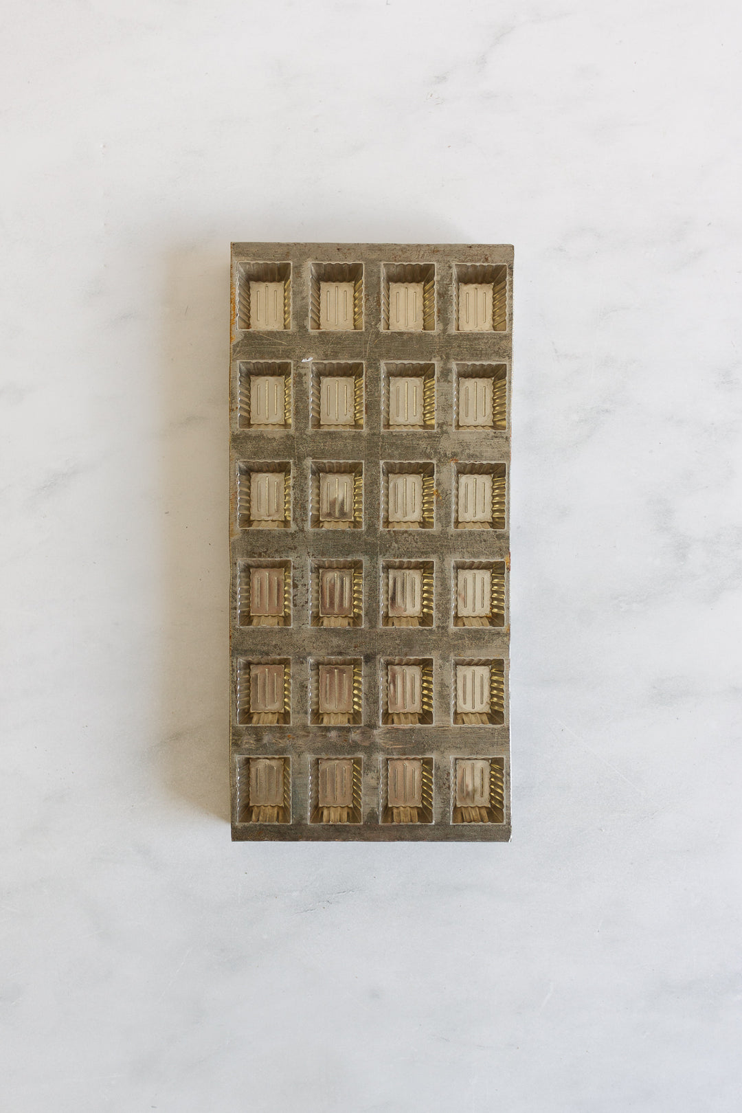 turn of the century Italian stamped cast iron chocolate mould