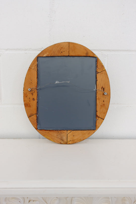 antique french wood and plaster mirror