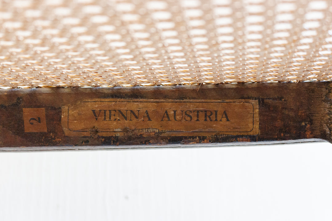 pair of rare antique bentwood chairs by J&J Kohn