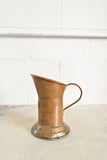 vintage french handcrafted copper measuring tankard