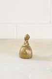 vintage French brass “bell lady”, arm in arm