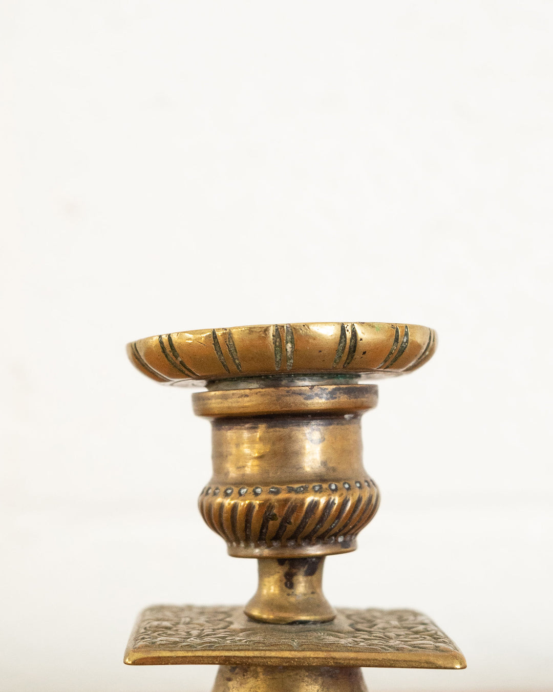 vintage french long handled chamberstick