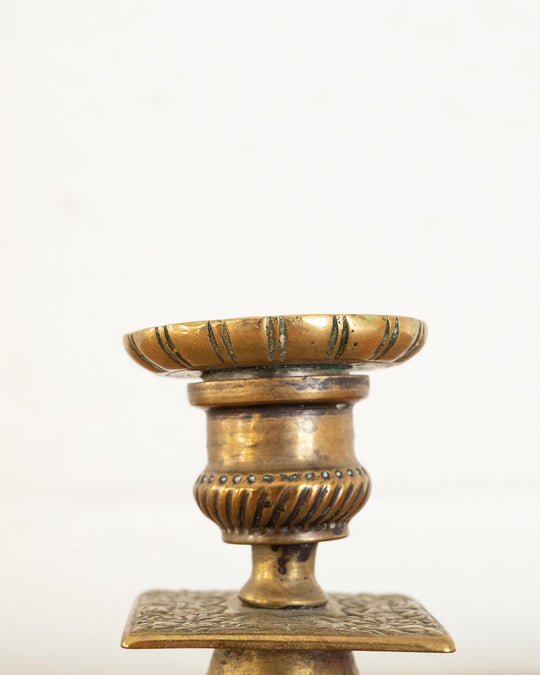 vintage french long handled chamberstick