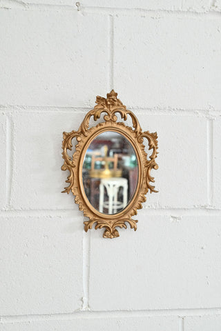 vintage petite florentine mirror