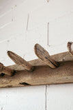 antique french wood stable hooks