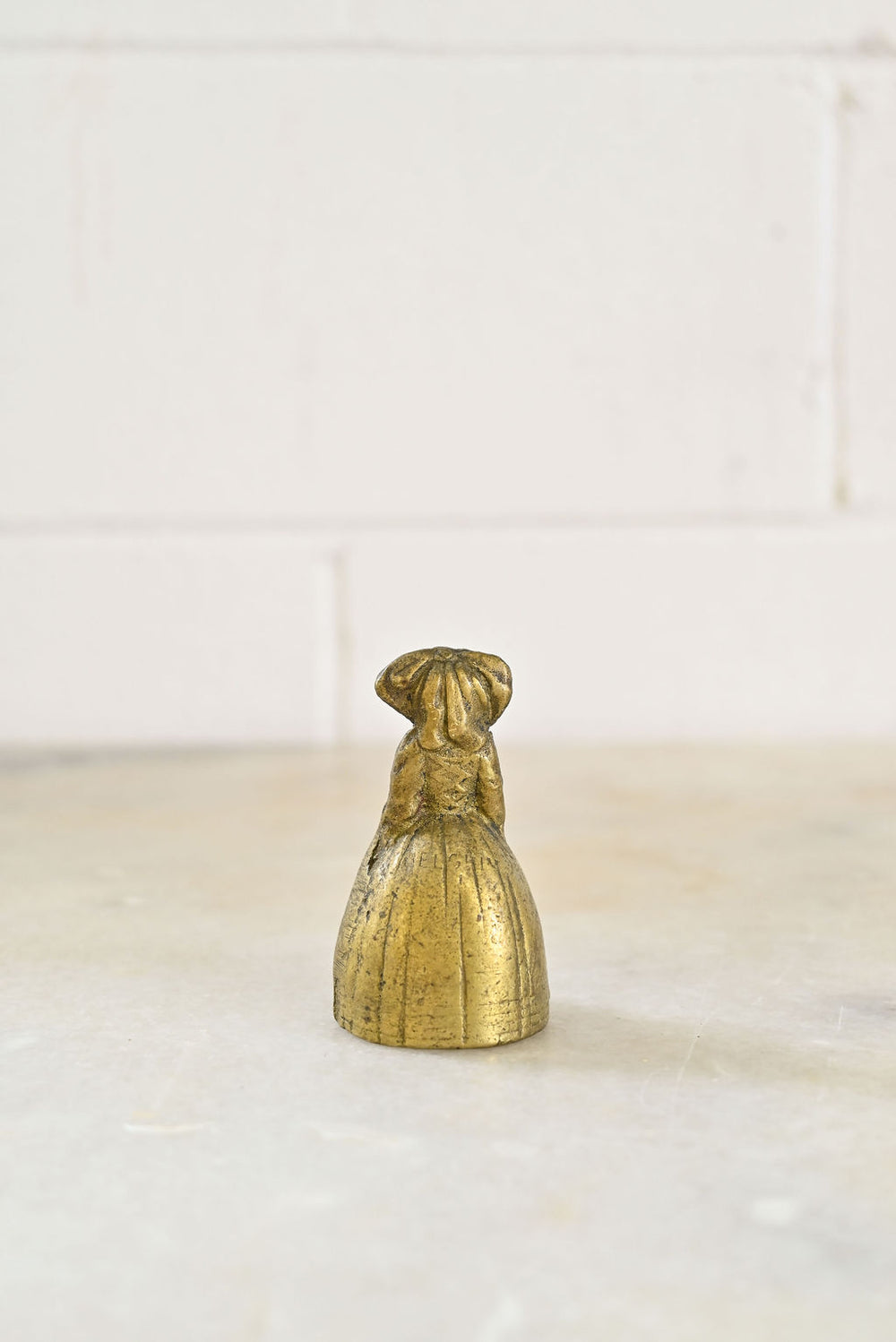 vintage french brass “bell lady”