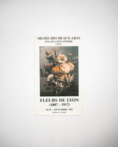 vintage "fleurs de Lyon" exhibit poster