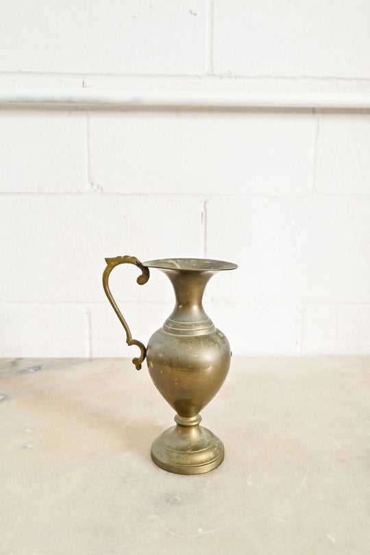 vintage french ornate brass vase