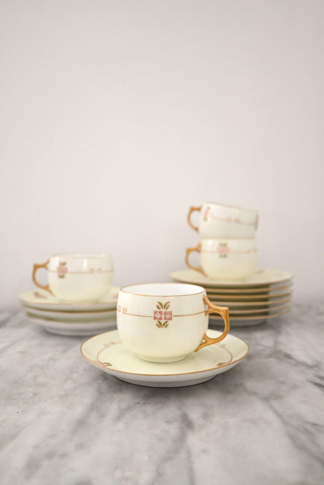 antique limoges art deco tea set