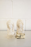 vintage italian alabaster busts