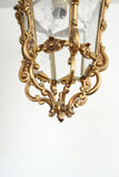 vintage brass hanging light fixture