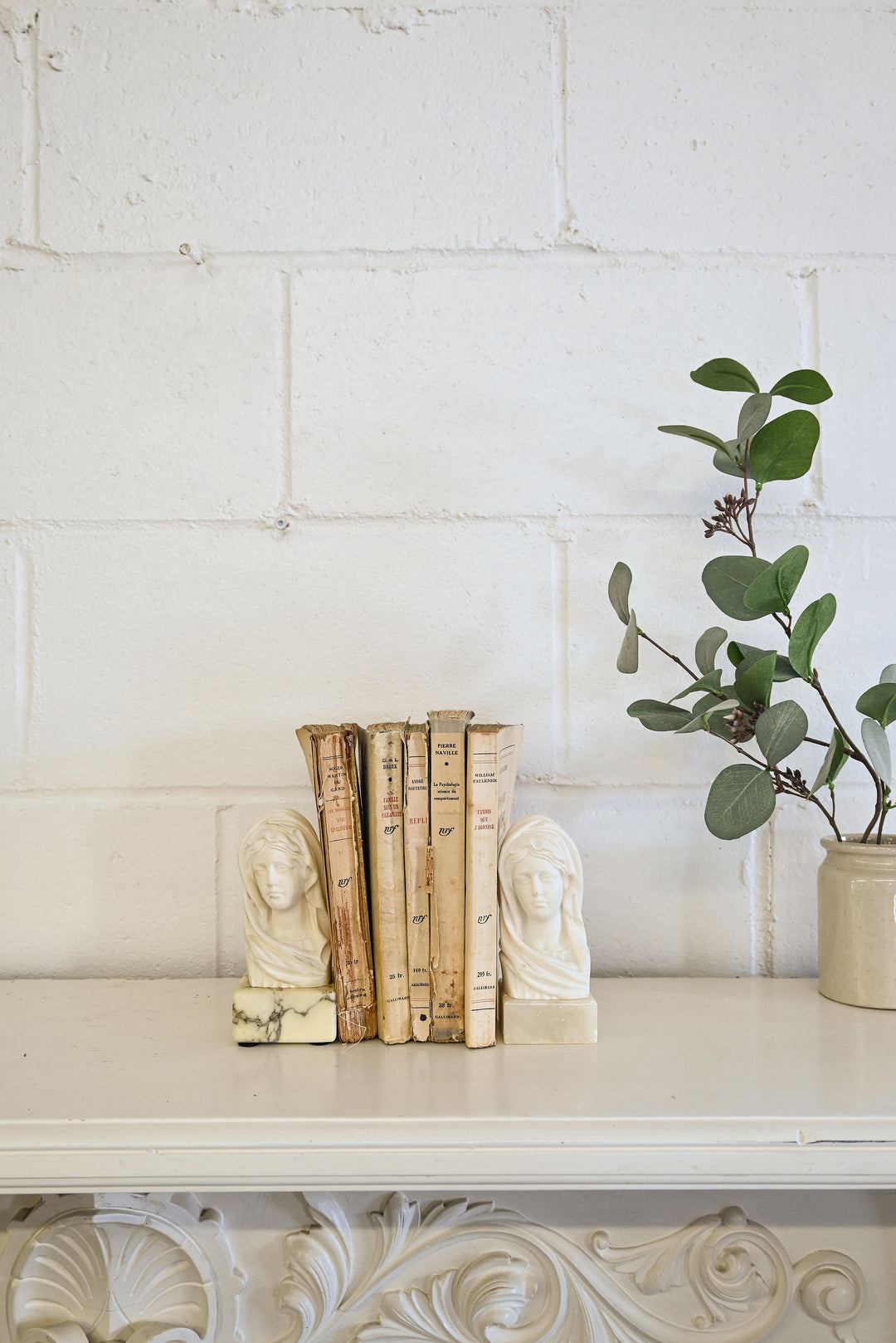 vintage italian alabaster busts