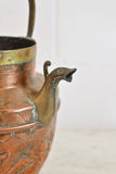 antique french copper tea pot