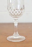 vintage french cut crystal wine glasses i