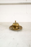 antique french brass inkwell