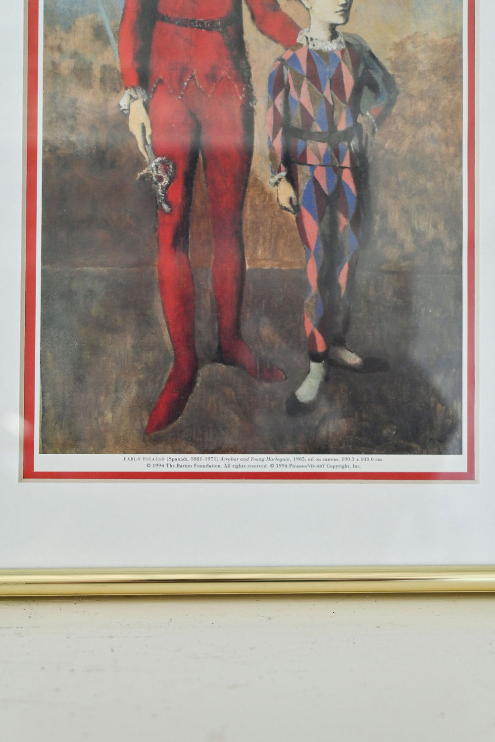 "acrobat and young harlequin" by picasso
