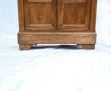 1850s french double door oak armoire