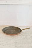 vintage french oval copper fish pan