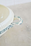 antique french ironstone transferware soupière