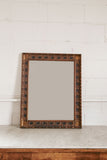 vintage french wood carved mirror