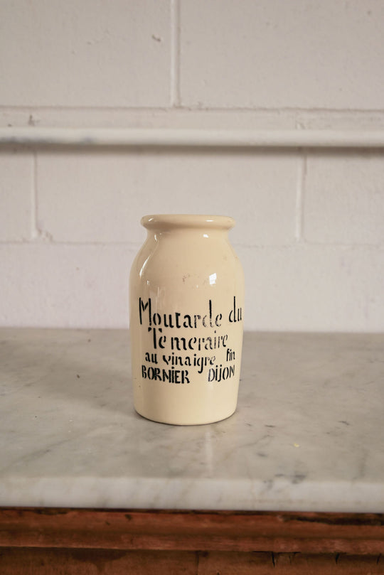 vintage french “moutarde du téméraire” mustard jar