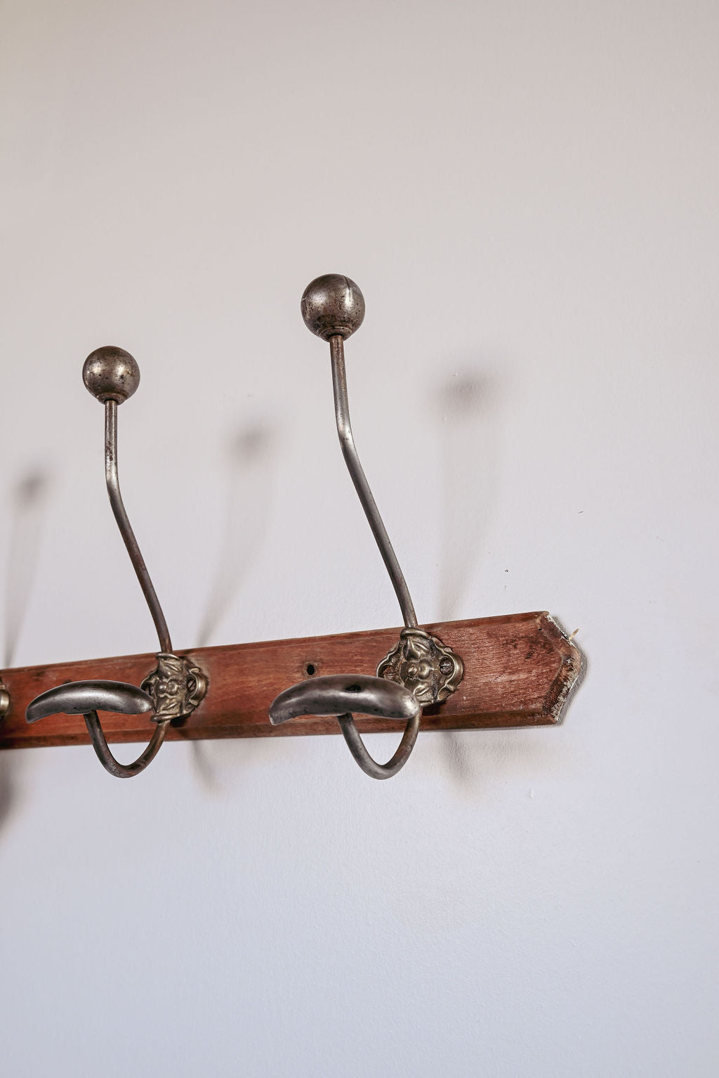 vintage french wood and metal coat hooks – Joliette