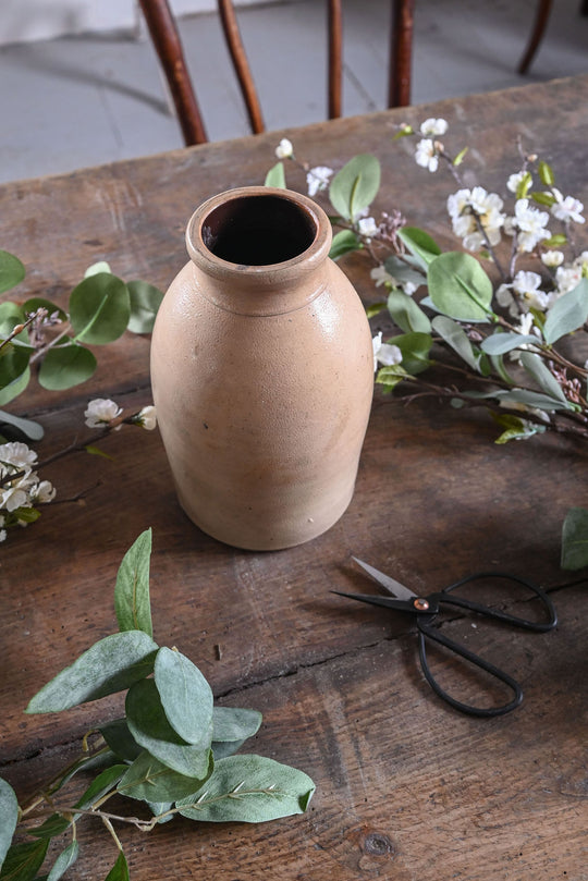 vintage french stoneware vase