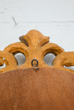 vintage french carved wood gilded mirror