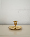 vintage french brass candleholder ii