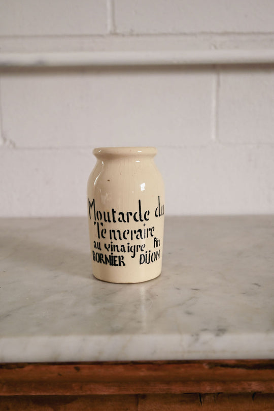 vintage french “moutarde du téméraire” mustard jar