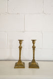 turn of the century french brass candlesticks