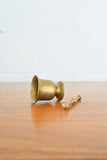 vintage french petite brass mortar and pestle