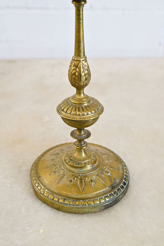 vintage french brass ornate candlestick