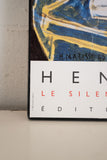 "Le silence habite des maisons 1947" vintage exhibition poster by henri matisse