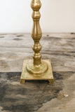 pair of french vintage brass candlesticks ii