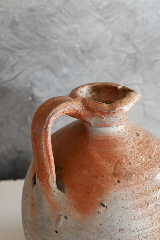 vintage french stoneware pitcher i