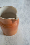 vintage french stoneware water pitcher