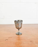 antique french etched silverplate "coquetier"