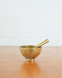 vintage french etched mortar and pestle