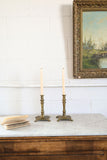 vintage french claw footed candlesticks