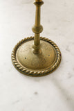 pair of vintage french brass candlesticks