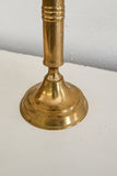 vintage french brass candlesticks