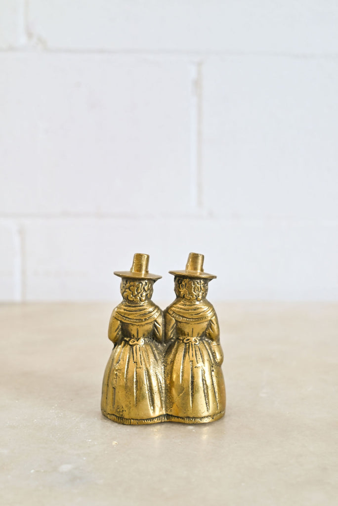 vintage french brass lady bell pair – Joliette