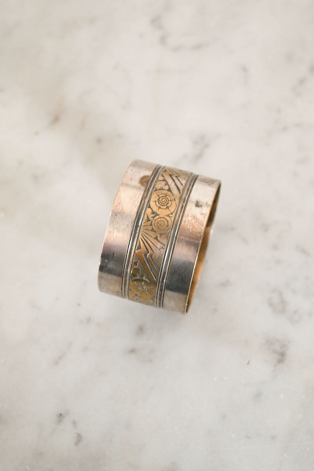 set of four vintage french napkin rings ii